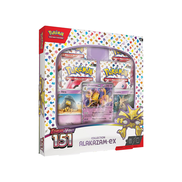 Coffret Alakazam-ex 151 (EV3.5) Pokémon en français, vu de trois quarts