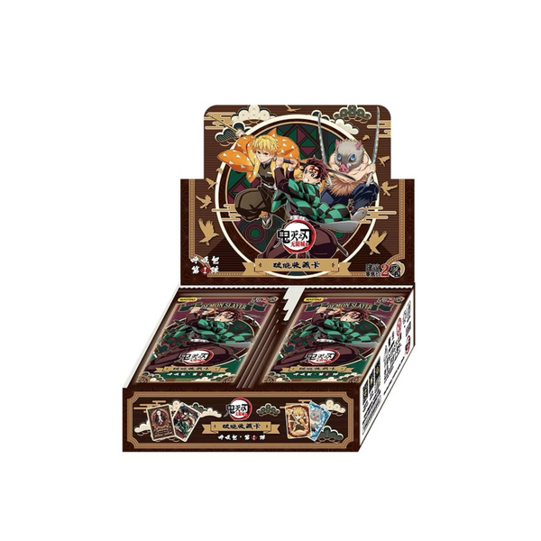 Display Demon Slayer Kayou en version chinoise : boîte de boosters ouverte