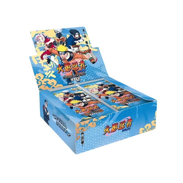 Display Naruto Kayou T2W7 en version chinoise : boîte de boosters ouverte