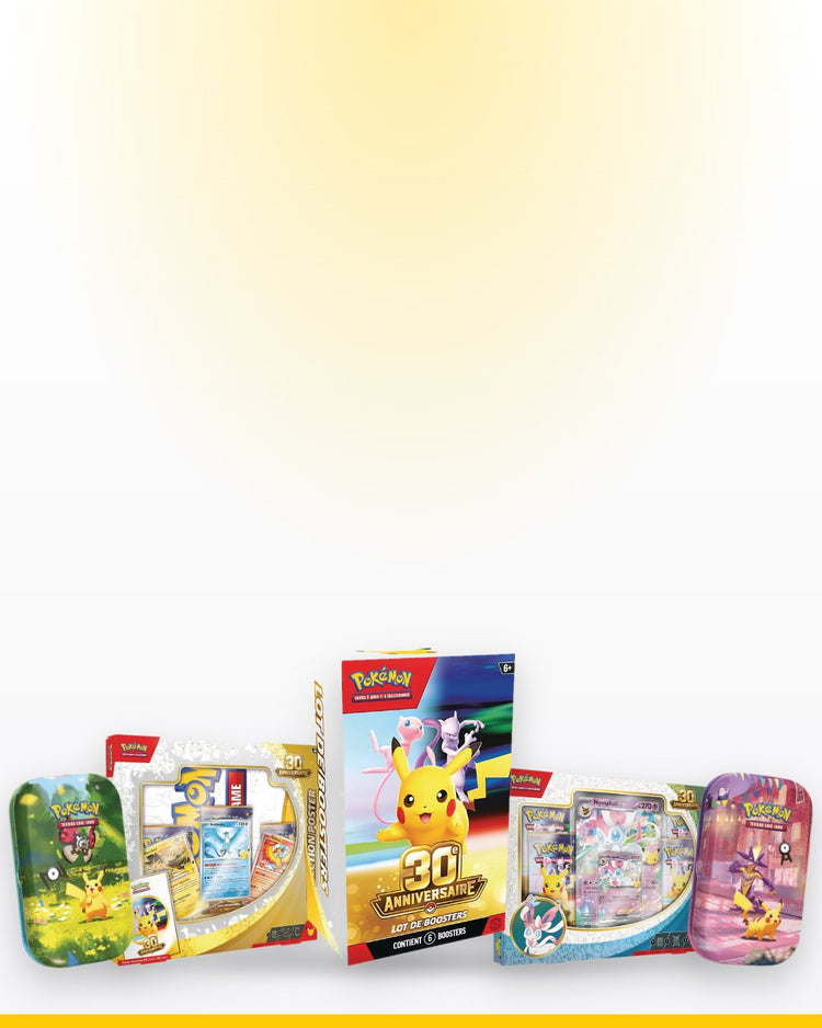 Produits Pokémon 30e Anniversaire en français