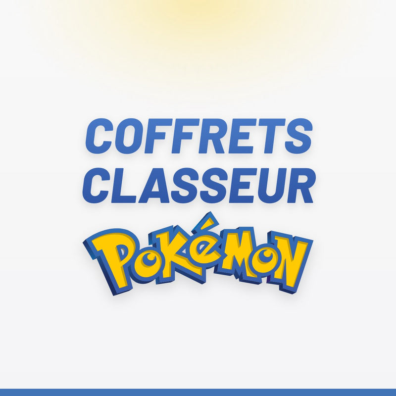 Visuel Coffrets Classeur avec le logo Pokémon