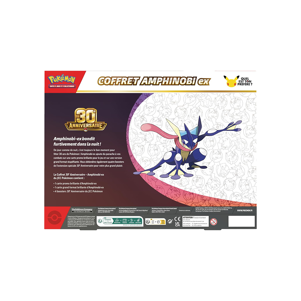 Pokémon – Coffret Amphinobi-ex 30e Anniversaire – FR