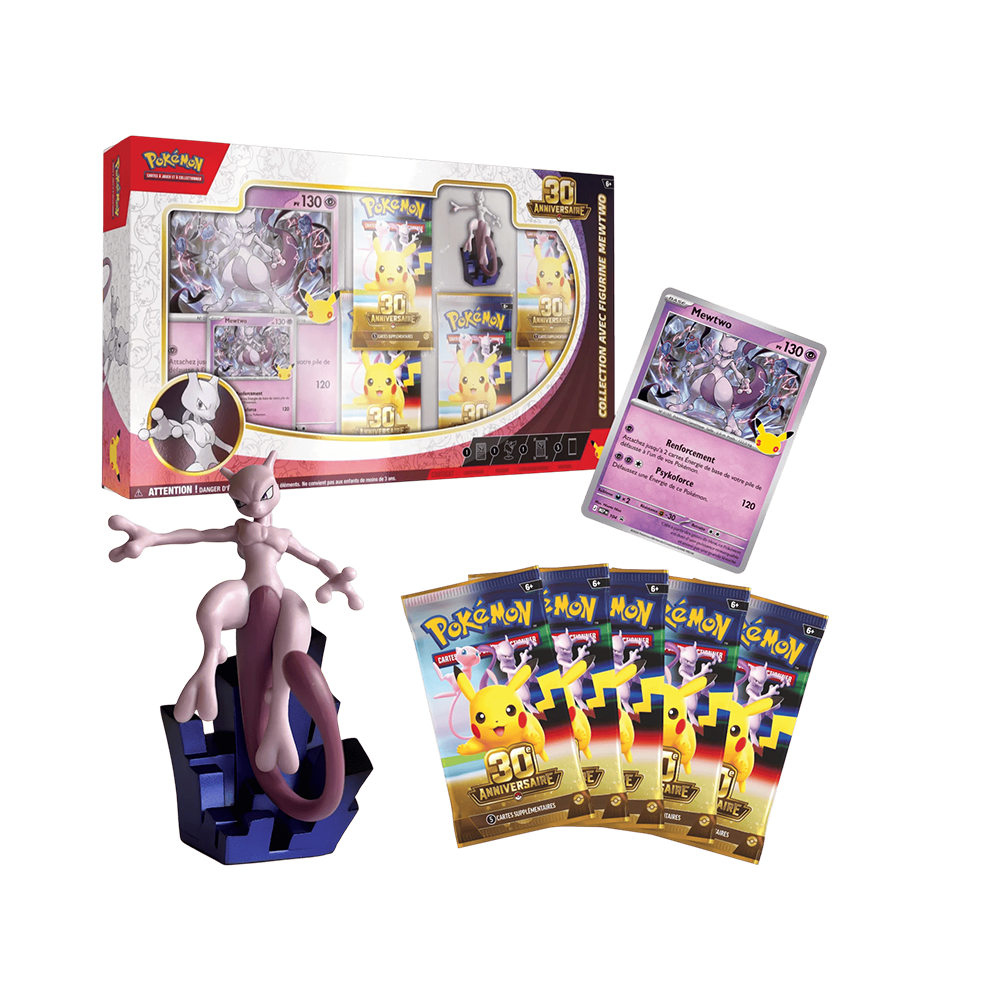 Pokémon – Collection avec figurine Mewtwo 30e Anniversaire – FR