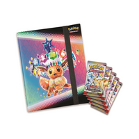 Contenu du Coffret Classeur Évolutions Prismatiques (EV8.5) en français : classeur Évoli et boosters