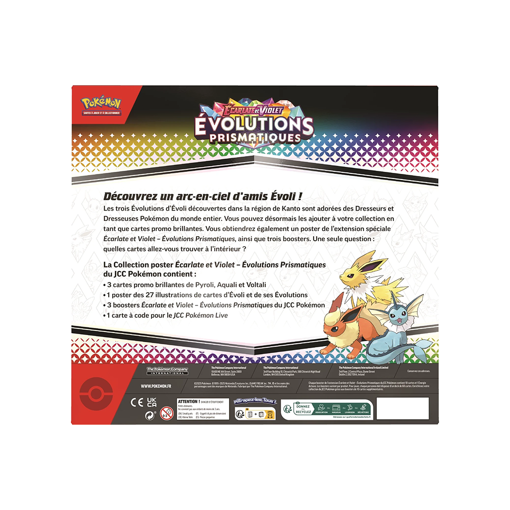 Pokémon – Coffret Poster Évolutions Prismatiques (EV8.5) – FR