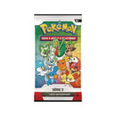 Booster promo Série 3 en français, 3 cartes : Poussifeu, Gobou, Arcko, Feunnec, Grenousse, Marisson et starters de Paldea