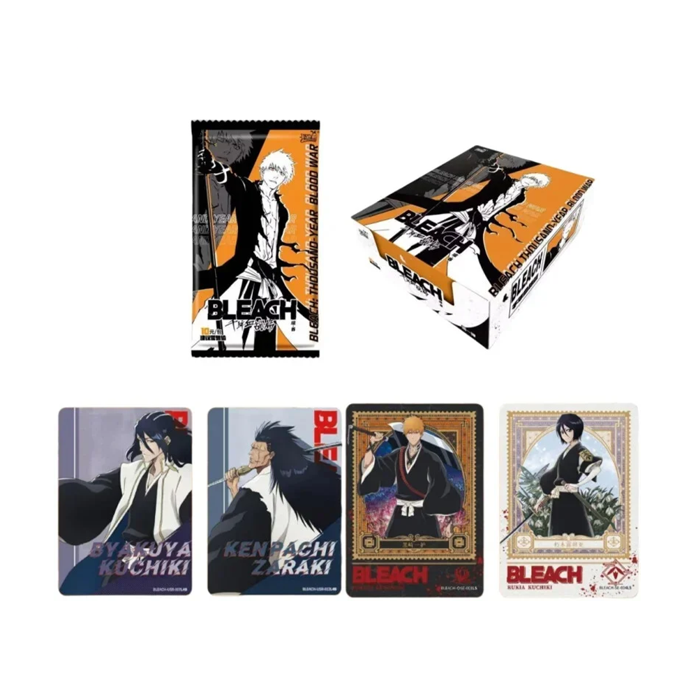 Display Bleach Kayou en version chinoise : booster, boîte et exemples de cartes