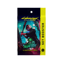 Booster Cyberpunk TCG Welcome to Night City, vu de face (visuel de la version anglaise)