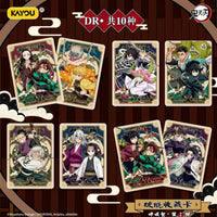 Cartes DR du display Demon Slayer Kayou : duos de personnages, dont Tanjiro et Nezuko, Giyu et Shinobu