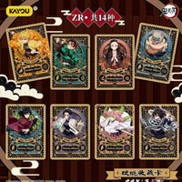 Cartes ZR du display Demon Slayer Kayou : Zenitsu, Tanjiro, Nezuko, Inosuke et les Piliers