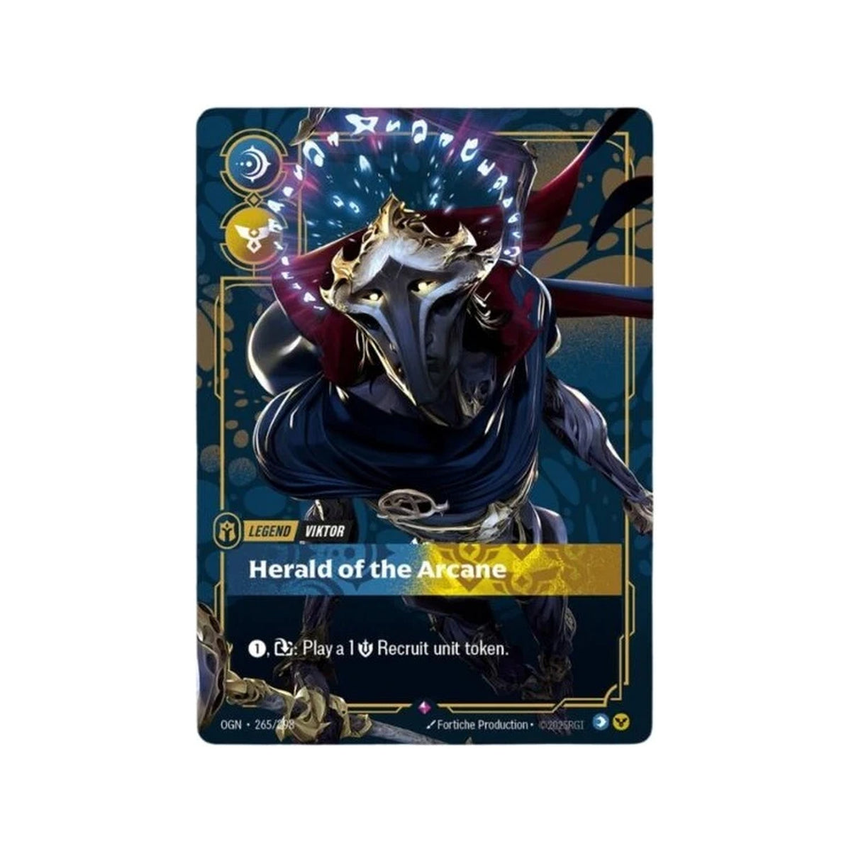 Carte Légende Viktor « Herald of the Arcane » de l'extension Riftbound Origins (visuel de la version anglaise)