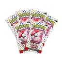 Les 6 boosters Écarlate et Violet 151 en français du bundle, en éventail, illustration Mew et Poké Ball