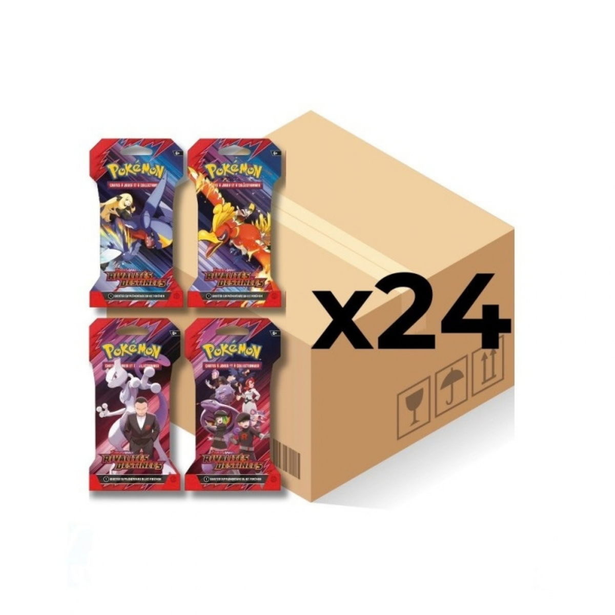 Pokémon – Case de 24 blisters Rivalités Destinées (EV10) – FR