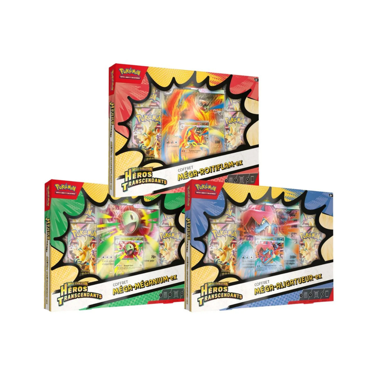Pokémon – Coffret 4 Boosters Héros Transcendants (ME2.5) – FR