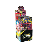 Demi-display Pokémon Équilibre Parfait (ME3) en français : présentoir de 18 boosters vu de trois quarts