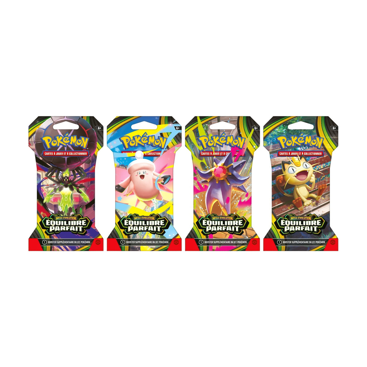 Demi-display Pokémon Équilibre Parfait (ME3) en français vu de face : présentoir de 18 boosters