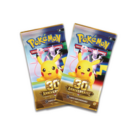 Les 2 boosters Pokémon 30e Anniversaire en français inclus dans chaque Mini Tin