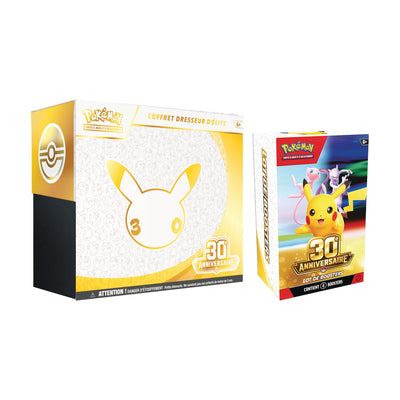 Pokémon – Pack Coffret Dresseur d'Élite + Bundle 30e Anniversaire – FR