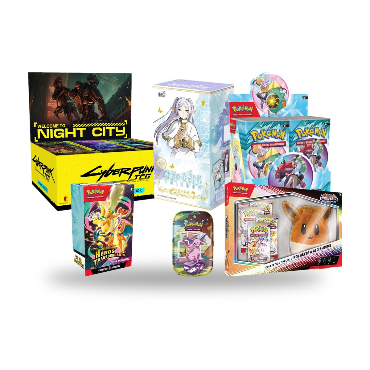 Sélection de produits TCG scellés East to West TCG